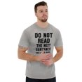 thumbnail image 4 of Do Not Read Next Sentence You Rebel Plus Size Crewneck Graphic Tee Shirt Brisco Brands 4X, 4 of 5
