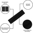 thumbnail image 2 of 10 Pack Yoga Headbands - Elastic Cotton Multi-Function Sports Head Bands Stretchy Wraps (Black), 2 of 7