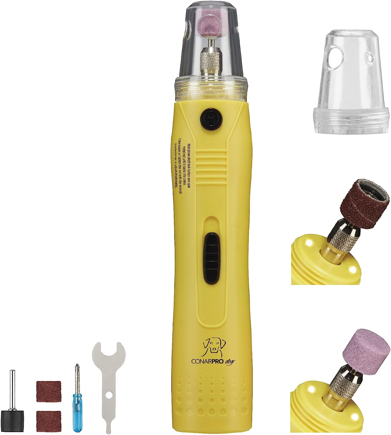 ConairPro Dog and Cat Nail Grinder Cordless for Professional Grooming