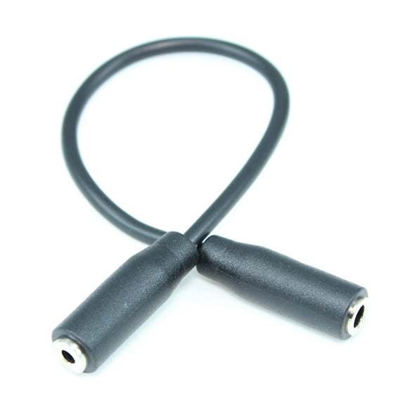 6 inch Adapter Cable: 4 Conductor (TRRS) 3.5mm FEMALE to 2.5mm FEMALE