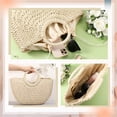 thumbnail image 4 of Bolsa Tote de Paja Frienda para el Verano y Playa, Hecha a Mano para Mujeres, 4 of 7