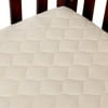 American Baby Company Waterproof Quilted Fitted Portable/Mini Crib pad cover made with Organic Cotton Top Layer, Natural Color