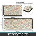 thumbnail image 4 of Vintage Kitchen Mat Doormat Set Of 2, Non-Slip Boho Floral Patterns Indoor/Outdoor Rug for Floor Front Door, Kitchen, Bathroom Decor,Modern Style 17" X 47" and 17" X 30", 4 of 4