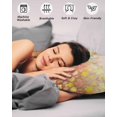 thumbnail image 4 of Orange Spring Floral Pillow Covers Queen Size 2 Pack, Modern Oil Painted Daisy Botanical Soft Bed Throw Pillowcases Breathable Cooling Long Lumbar Body Pillow Sham Cover for Bed Sofa 20''x30'', 4 of 7
