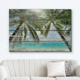 thumbnail image 2 of wall26 Canvas Print Wall Art Palm Tree Duo on Tropical Beach Shoreline Marine Life Nature Photography Modern Art Nautical Scenic Relax/Calm Multicolor for Living Room, Bedroom, Office - 12"x18&q, 2 of 5