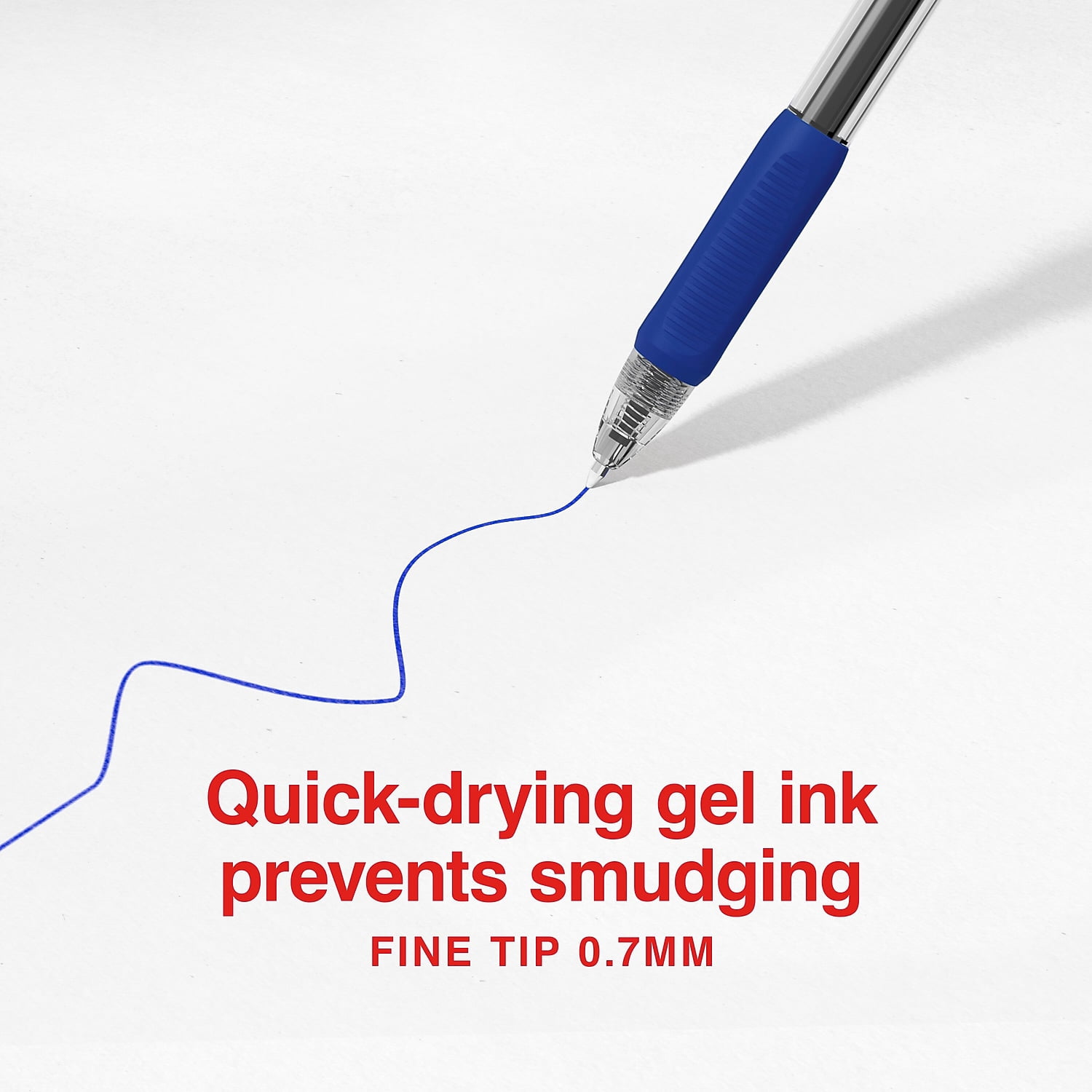 Staples ProGel Retractable Gel Pen Fine Point 0.7mm Blue Ink 36/Pack (ST62108)
