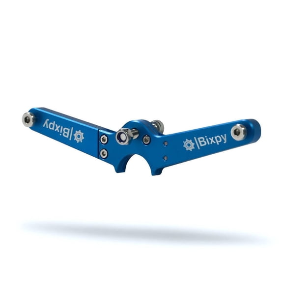 Bixpy V-Arm Steering Bracket for K-1 Motor – Adjustable Kayak Foot Steering Adapter, Connects Existing Rudder Steering Lines, Marine-Grade Aluminum