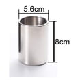 thumbnail image 3 of 1 Piece Stainless Steel Fruit Fork Holder Cocktail Fork Holder Jar Stainless Steel Kitchen Utensil Holder Food Pick Forks Holder Coffee Spoon Holder Cup, Silver-Tone, 3 of 4