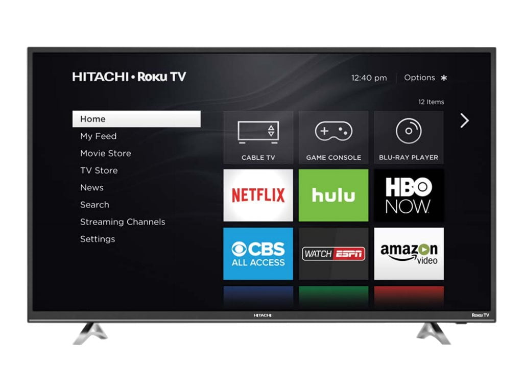 Hitachi Roku 43" Class Full HD, Smart, LED TV 1080p, 60Hz (43R50
