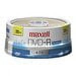 Maxell 638010 4.7 GB 16x Spindle DVD-R Recordable Disc - Gold (25/Pack)