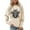 Beige, variant on Goindgs Fall and Winter Sweatshirts for Women Cow Graphic Long Sleeve Pullover Crew Neck Loose Hoodless Soft Casual Women's Shirts B-Mint Green XL