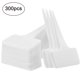 thumbnail image 1 of 300 marcadores de plantas de plástico blanco en forma de T para etiquetar jardines e identificar plantas, 1 of 8