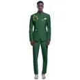 thumbnail image 3 of Nuevos trajes amarillos para hombre, último diseño, solapa, un botón, informal, ajustado, traje para hombre, negocios, boda, novio, elegante, 2 piezas, chaqueta, pantalones, 3 of 5