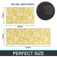 thumbnail image 3 of Yellow Kitchen Rug Mat Set of 2 Spring Flowers Floral Kitchen Rugs Washable Kitchen Floor Mats Non-Slip Yellow Kitchen Decor, 3 of 6
