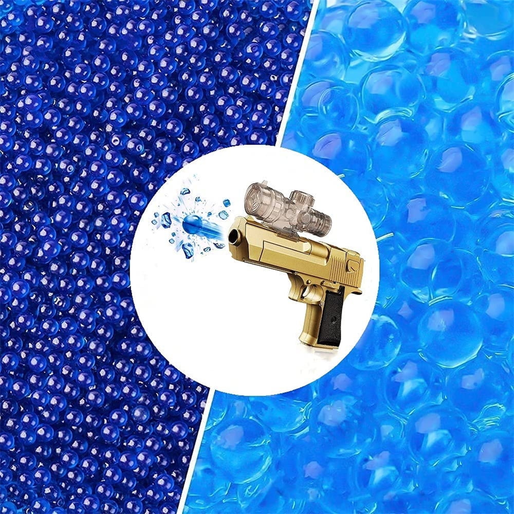 5 Pack, Blue 50,000 rounds Water Bullets Beads, for Water Gun Toys Refill  Ammo, Gel Ball Grow Magic, Vase Filler Beads, Jelly Beads for Kids Sensory  