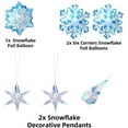 thumbnail image 2 of Finypa Snowflake Balloon Garland Arch kit 90 Pack Snowflake Balloons for Winter Wonderland, Holiday, Christmas, Baby Shower, Snow Princess Birthday Party Decorations Garland Balloon with Purple White, 2 of 6