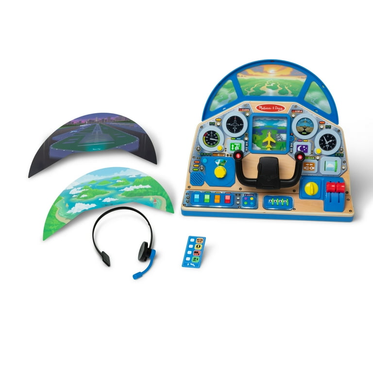 Melissa & Doug FSC Certified Jet Pilot Interactive Dashboard
