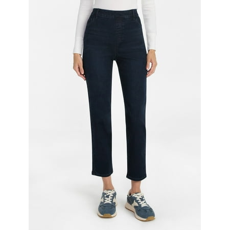 Time and Tru Women s High Rise Straight Leg Denim Jegging