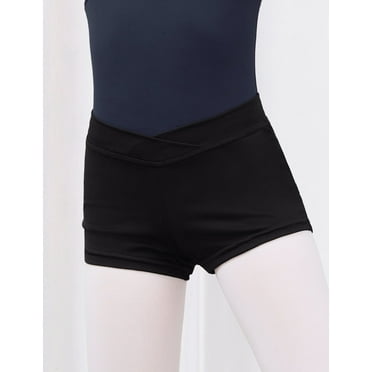 Daydance Athletic Shorts for Girls Child Soft Stretchy Ballet Gym Yoga Shorts