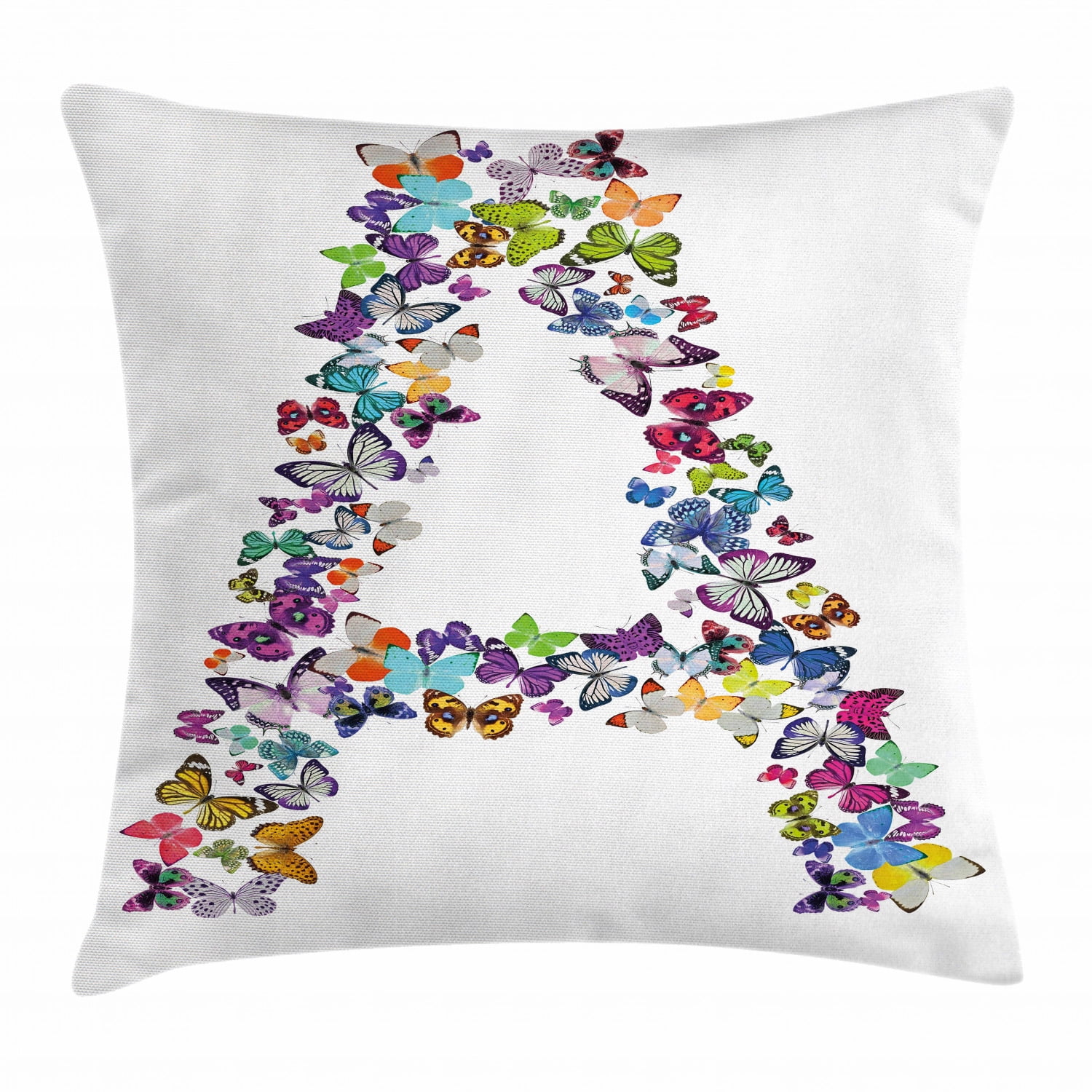 Lepidoptera Insect Flower Monarch Biology Gift Life is Short Beautiful Butterflies Nature Spring Throw Pillow 18x18 Multicolor