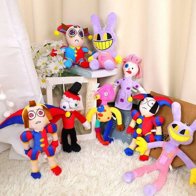  XUANHEMEN The Amazing Digital Circus Plush,Pomni and Jax Soft Stuffed  Animals Plush Toy for Children Friends Thanksgiving Christmas Birthday  Gifts. (2pcs) : Toys & Games