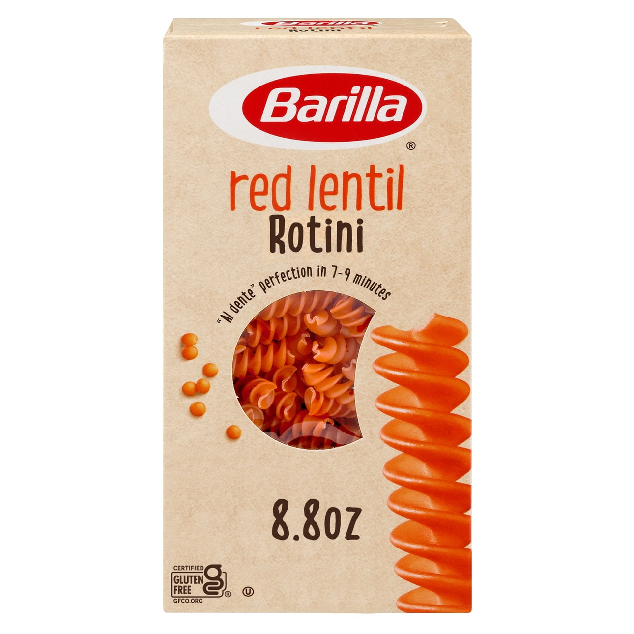 Barilla Gluten Free Red Lentil Rotini Pasta, 8.8 oz