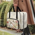 thumbnail image 3 of ZIATUBLE Floral Portable Tote Bag Hummingbird Traveling Bag with Zipper Sewing Machine Bags and Totes Dustproof Storage Bag for Handheld Sewing Machine Elastic Sewing Machine Organizer, 3 of 7