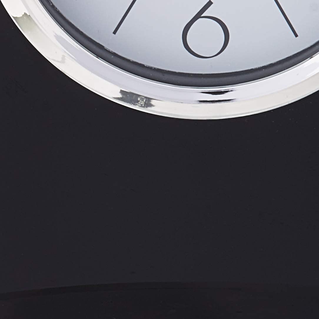 Howard Miller Ebony Luster Black and Silver Finish Quartz Alarm Clock #Q-GM7431 - image 3 of 3