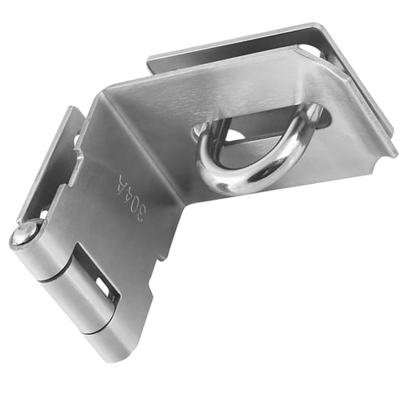 Toyvian Lock Hasp Heavy Duty Latch Padlock Stainless Steel 1Set