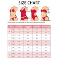 thumbnail image 5 of Conjuntos de bikini de triángulo para mujer de 3 piezas, tanga de corte alto, falda de cobertura con estampado de hojas, trajes de baño, talla X-Small, rojo, 5 of 5