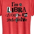 thumbnail image 3 of Instant Message - Libra Indecisive - Women's Short Sleeve Graphic T-Shirt, 3 of 6