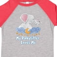 thumbnail image 4 of Inktastic My Babysitter Loves Me Cute Elephants Clouds Moon and Stars Boys or Girls Toddler T-Shirt, 4 of 5