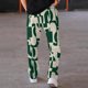 thumbnail image 4 of Puntoco Pantalones casuales de longitud completa para hombre, pantalones casuales de moda sólidos con bolsillos y cintura elástica, pantalones deportivos largos, 4 of 5