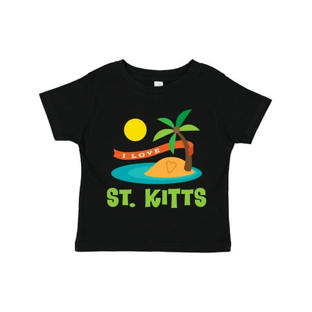 

Inktastic I Love St. Kitts Gift Toddler Boy or Toddler Girl T-Shirt