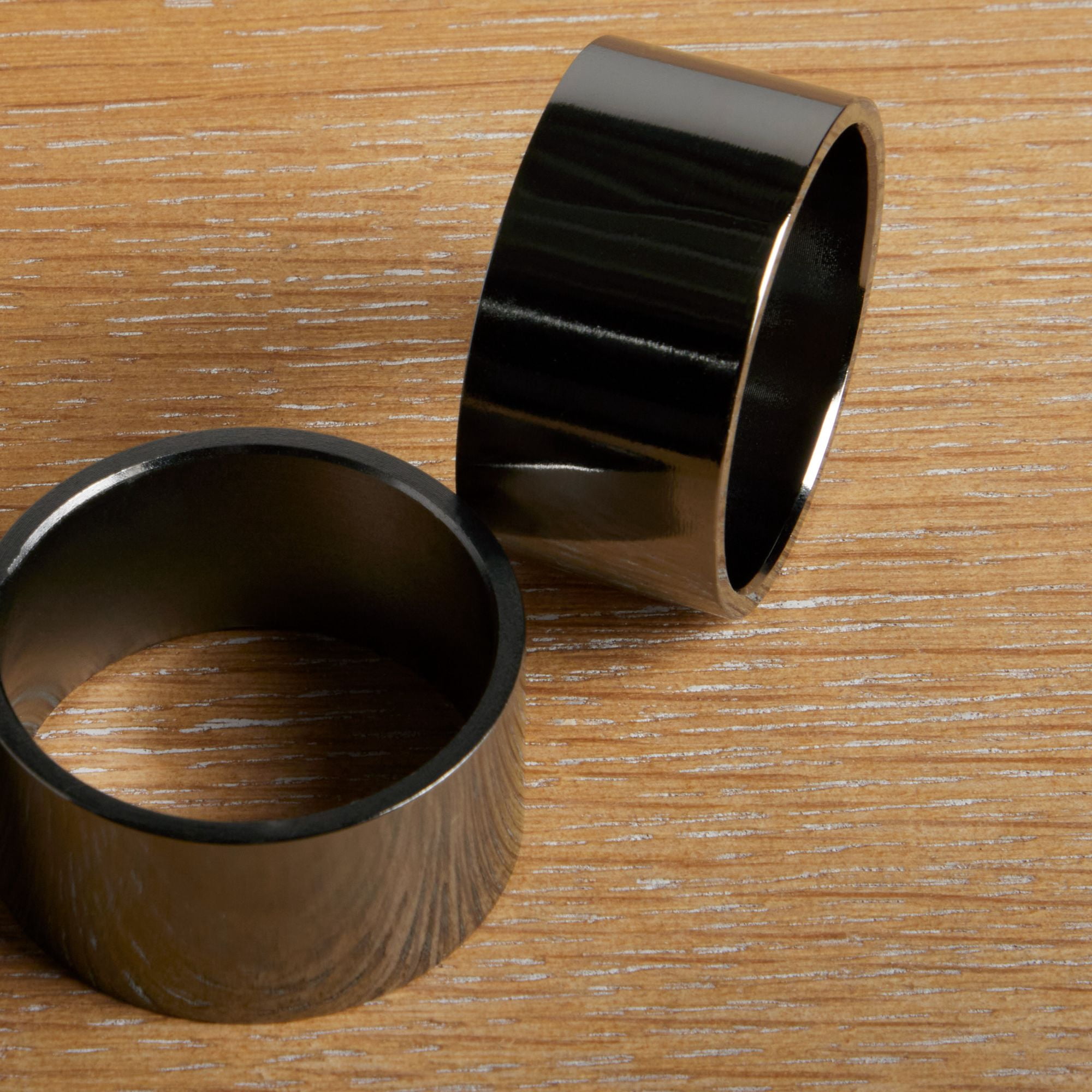 (2 pack) Mainstays Gunmetal Silver Metal Napkin Rings, 4 Count