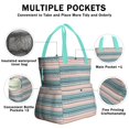 thumbnail image 3 of Boho Bohemia Geometric Line Art Drawstring Lunch Bag Women - Drawstring Lunch Bag Insulated for Work Office - Stain-Resistant Large Lunchbags for Women with Multi-Pockets, 3 of 6