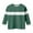 Green, variant on Annhoo Toddler Boys Girls Tops Crewneck Block Color Pullover Spring Summer 3/4 Sleeve Kids Basic Shirt Casual Clothes