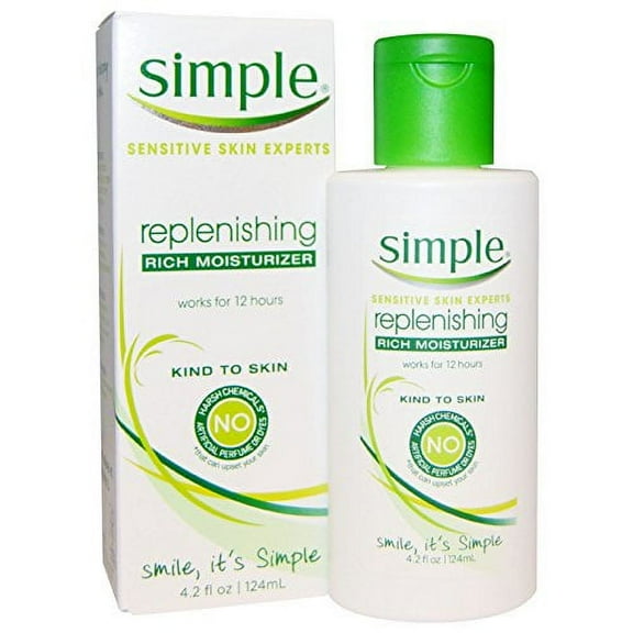 Simple Replenishing Rich Moisturizer Sensitive Kind to Skin 4.2 Oz