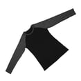 thumbnail image 2 of Camiseta deportiva Nikou Camiseta ajustada de manga larga para hombre gimnasio culturismo levantamiento de pesas negra y gris S, 2 of 15