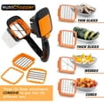 thumbnail image 3 of Nutrichopper Deluxe Vegetable Chopper with 30% Larger Fresh-keeping Storage Containers Onion Chopper Egg Slicer Multi-purpose Food Chopper with Stainless Steel Blade Veggie Chopper, As Seen On TV, 3 of 5