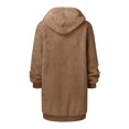 thumbnail image 6 of Women's Plus Size Casual Color Block Sweatshirt Zipper Hoodie Loose Blouse Warm Coat, 6 of 7