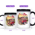 thumbnail image 4 of Be My Valentine's Shetland Sheepdog Truck Full of Love Flower Balloon Heat Color Changing Mug Sheltie Dog Lover Gifts Magic Coffee Mug - 02029, 4 of 4