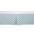 thumbnail image 2 of Bacati - Noah Tribal Dots/Cross Mint/Navy Tailored with 100% Cotton Percale 13 inch drop Crib/Toddler Bed Skirt, 2 of 4