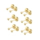 thumbnail image 1 of Juego de pendientes de acero inoxidable con bola redonda chapada en oro, 1 of 4