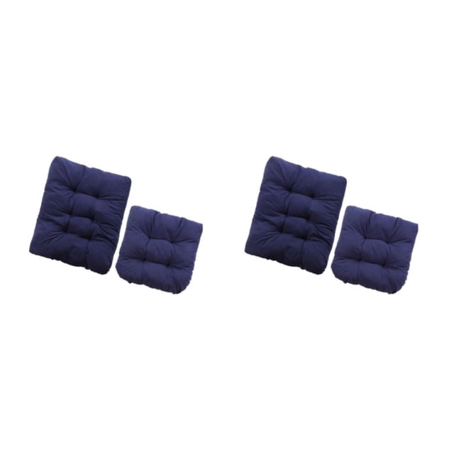 Injueey Rocking Chair Cushion Non Slip with Soft Ties Thick for Garden Chairs Azul 2Conjunto