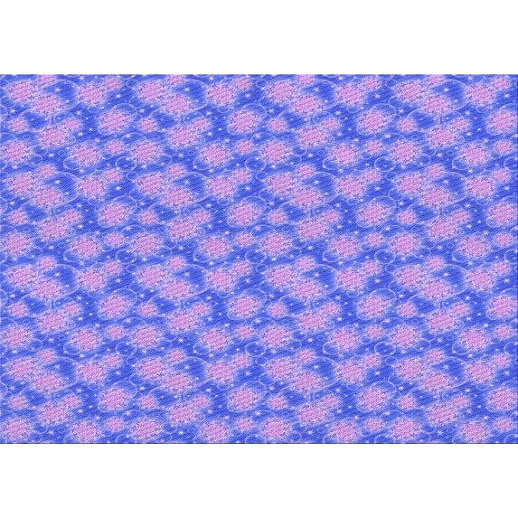 Ahgly Company Indoor Rectangle Patterned Purple Mimosa Purple Area Rugs, 3' x 5'