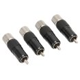 thumbnail image 3 of DEWIN Preffair 4PCS RCA Lotus Plug Rhodium Plaqué Laiton Soudure Libre 10MM RCA Plug R1738, 3 of 14