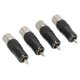 thumbnail image 4 of Preffair 4 Uds RCA Lotus Plug latón chapado en rodio sin soldadura 10MM RCA Plug R1738, 4 of 8