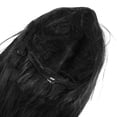 thumbnail image 3 of DEEPCRAFF Long Black Synthetic Wig Straight Hair Texture for Sophisticated Decoration, 3 of 6