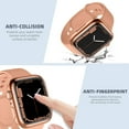 thumbnail image 3 of Tianle Compatible for Apple Watch Case 45mm Series 7 Series 8 Series 9, Ultra-Thin All Around TPU Protective Case Cover for Apple Watch Screen Protector 45mm Series 9, 3 Pack Black/Silver/Rose Gold, 3 of 7
